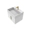 Castello Usa Amazon 24-inch White Vanity Set with White Top and Gold Handles CB-MC-24W-GLD-2056-WH - alternate 1